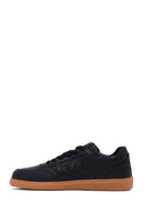 Kadın Siyah Bağcıklı Deri Sneaker | Derimod