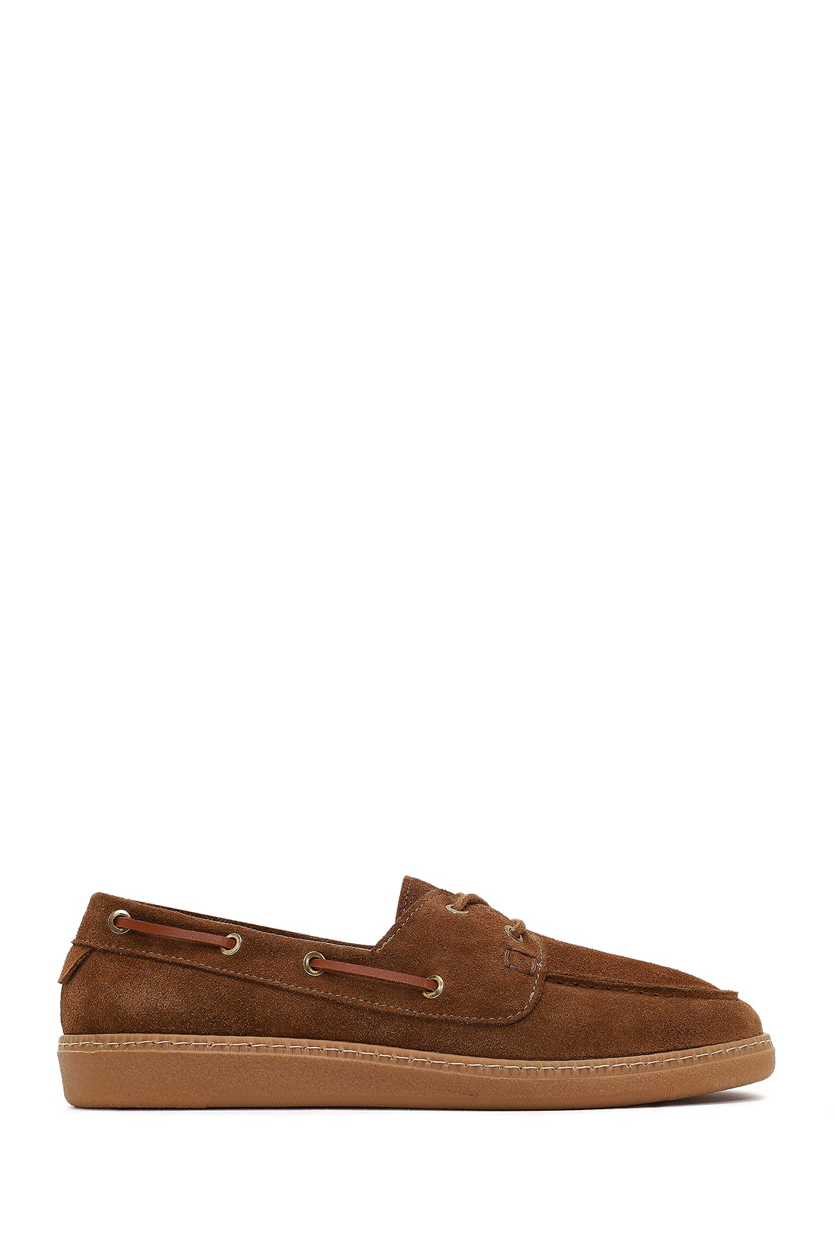 Women's Tan Lace-Up Suede Leather Casual Shoes 25AFD230010 | Derimod