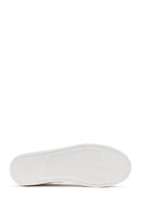 Women's White Lace-Up Thick-Soled Sneaker | Derimod