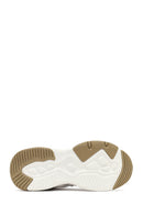 Women's Beige Lace-Up Thick-Soled Sneaker | Derimod
