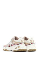 Women's Beige Lace-Up Thick-Soled Sneaker | Derimod