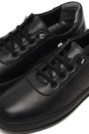 Women's Black Lace-up Leather Comfort Shoe | Derimod