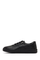 Women's Black Lace-up Leather Comfort Shoe | Derimod