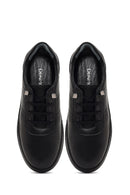 Women's Black Lace-up Leather Comfort Shoe | Derimod