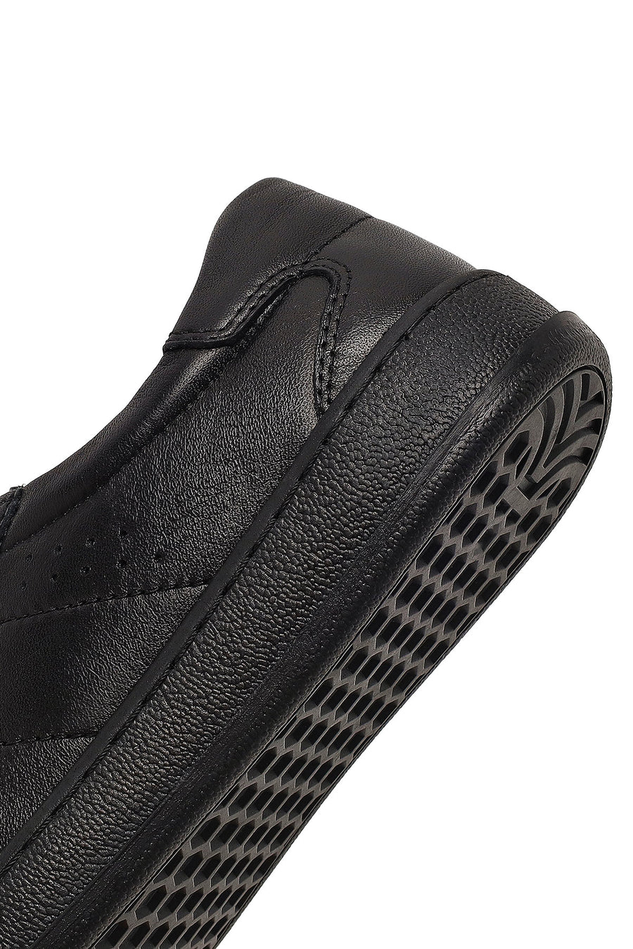 Women's Black Lace-up Leather Comfort Shoe