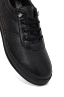Women's Black Lace-up Leather Comfort Shoe | Derimod