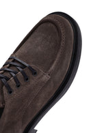 Woman Mink Laced Suede Leather Casual Shoes | Derimod