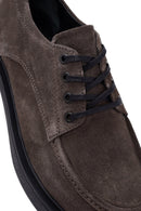Woman Mink Laced Suede Leather Casual Shoes | Derimod