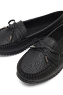Women's Black Buckle Loafer | Derimod