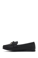 Women's Black Buckle Loafer | Derimod