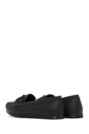 Women's Black Buckle Loafer | Derimod