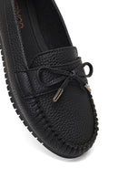 Women's Black Buckle Loafer | Derimod
