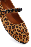 Women's Leopard Patterned Ballet Flat | Derimod