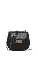 Women's Black Printed Crossbody Bag | Derimod