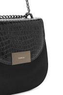 Women's Black Printed Crossbody Bag | Derimod