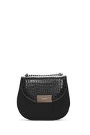 Women's Black Printed Crossbody Bag | Derimod