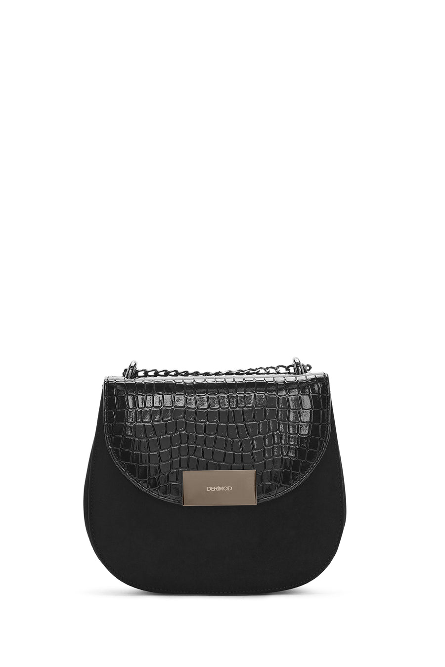 Women's Black Printed Crossbody Bag