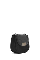 Women's Black Printed Crossbody Bag | Derimod