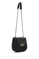 Women's Black Printed Crossbody Bag | Derimod