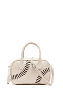 Women's Cream Long Strap Classic Handbag | Derimod