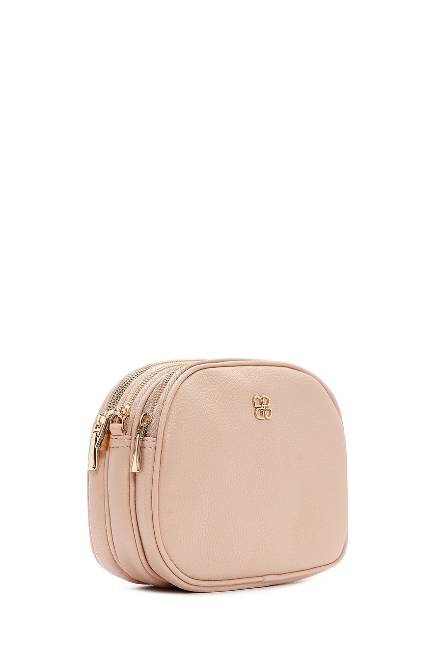 Women's Beige Long Strap Mini Crossbody Bag