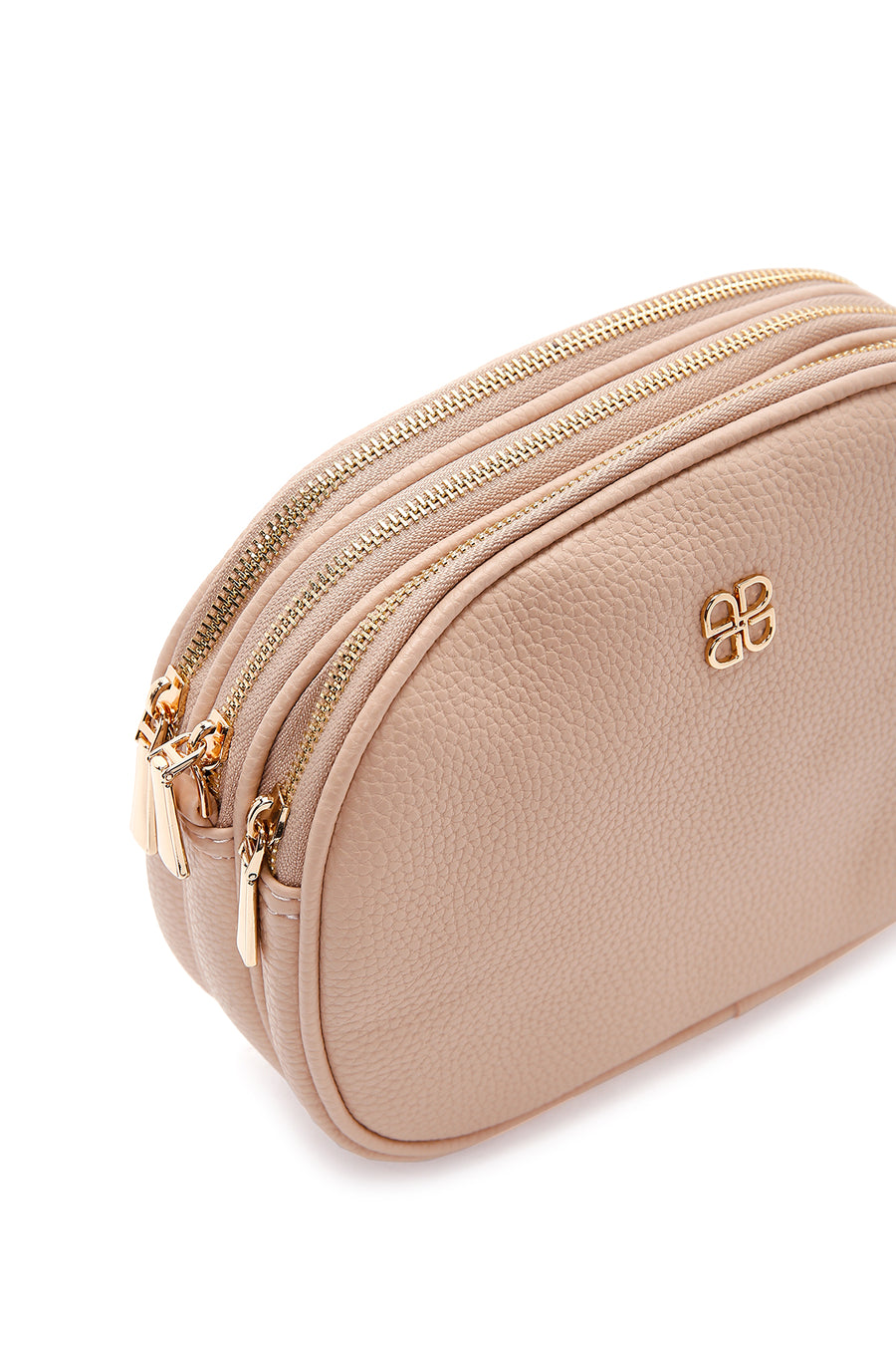 Women's Beige Long Strap Mini Crossbody Bag
