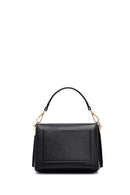 Woman Black Long Strap Leather Mini Crossbody Bag | Derimod