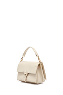 Woman Cream Long Strap Leather Mini Crossbody Bag | Derimod