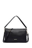 Woman Black Long Strap Leather Shoulder bag | Derimod