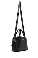 Woman Black Long Strap Leather Classic Handbag | Derimod