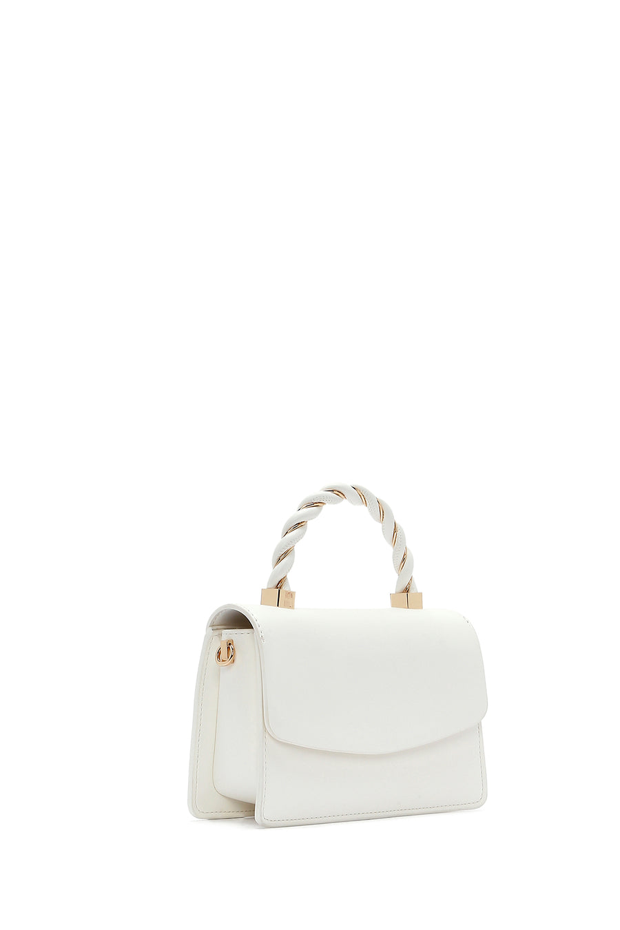 Women's White Long Strap Crossbody Bag