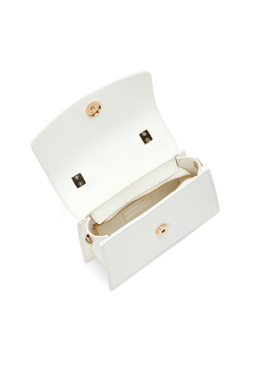 Women's White Long Strap Crossbody Bag