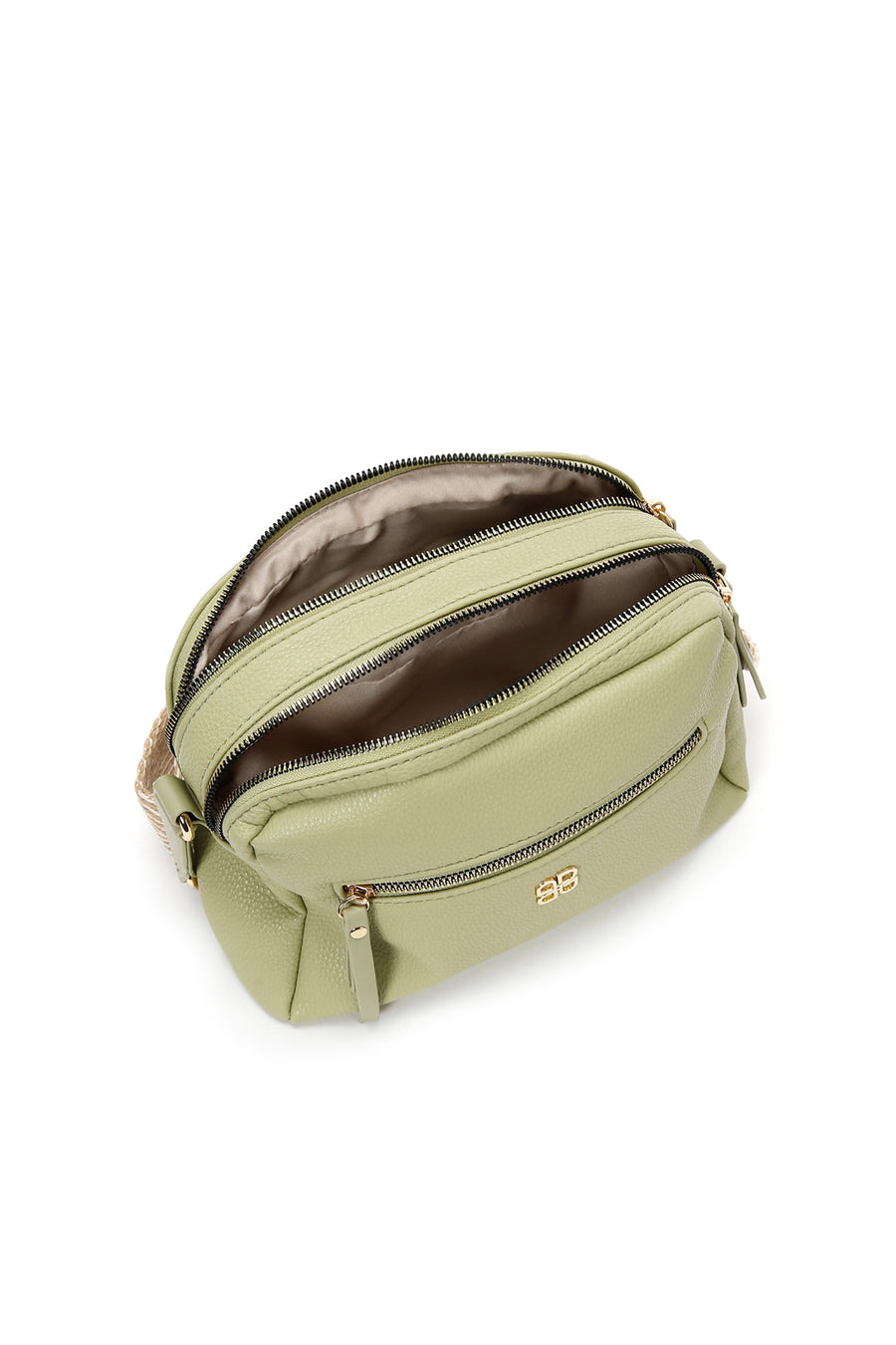 Women's Green Long Strap Crossbody Bag