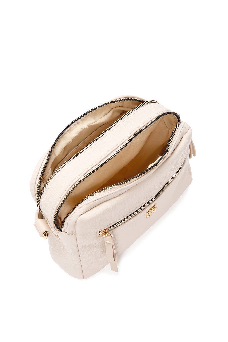 Women's Cream Long Strap Crossbody Bag
