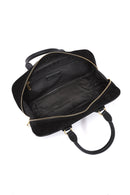 Women's Black Long Strap Suede Leather Handbag | Derimod