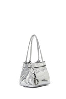 Women's Silver Mini Evening Handbag | Derimod