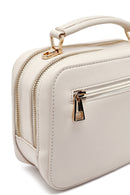 Women's Cream Printed Long Strap Crossbody Bag | Derimod