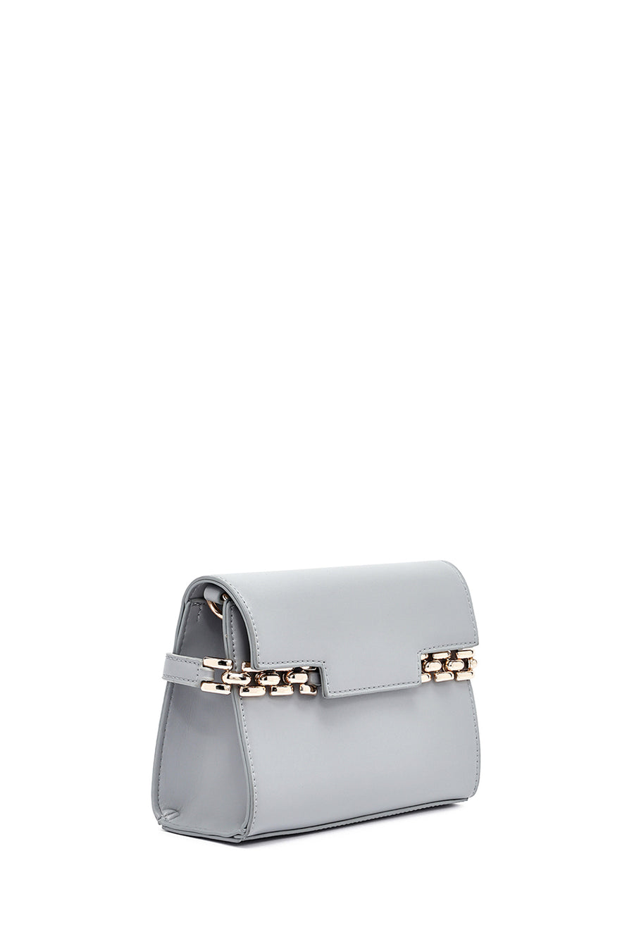 Women's Grey Long Strap Classic Crossbody Bag