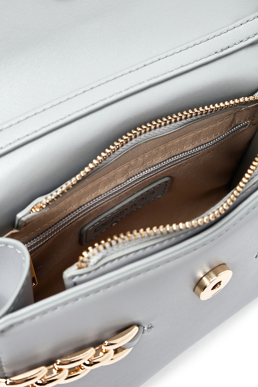 Women's Grey Long Strap Classic Crossbody Bag