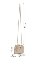 Women's Gold Long Chain Strap Mini Metallic Evening Box Bag | Derimod