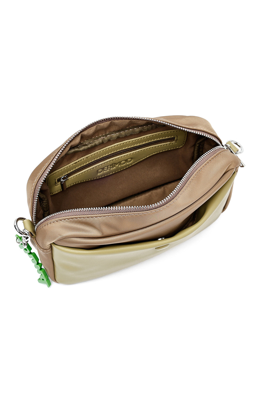 Women's Green Accessory Detailed Crossbody Bag