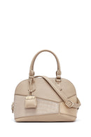 Women's Beige Long Strap Classic Handbag | Derimod