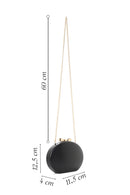 Woman Black Long Strap Mini Clutch Evening Bag | Derimod