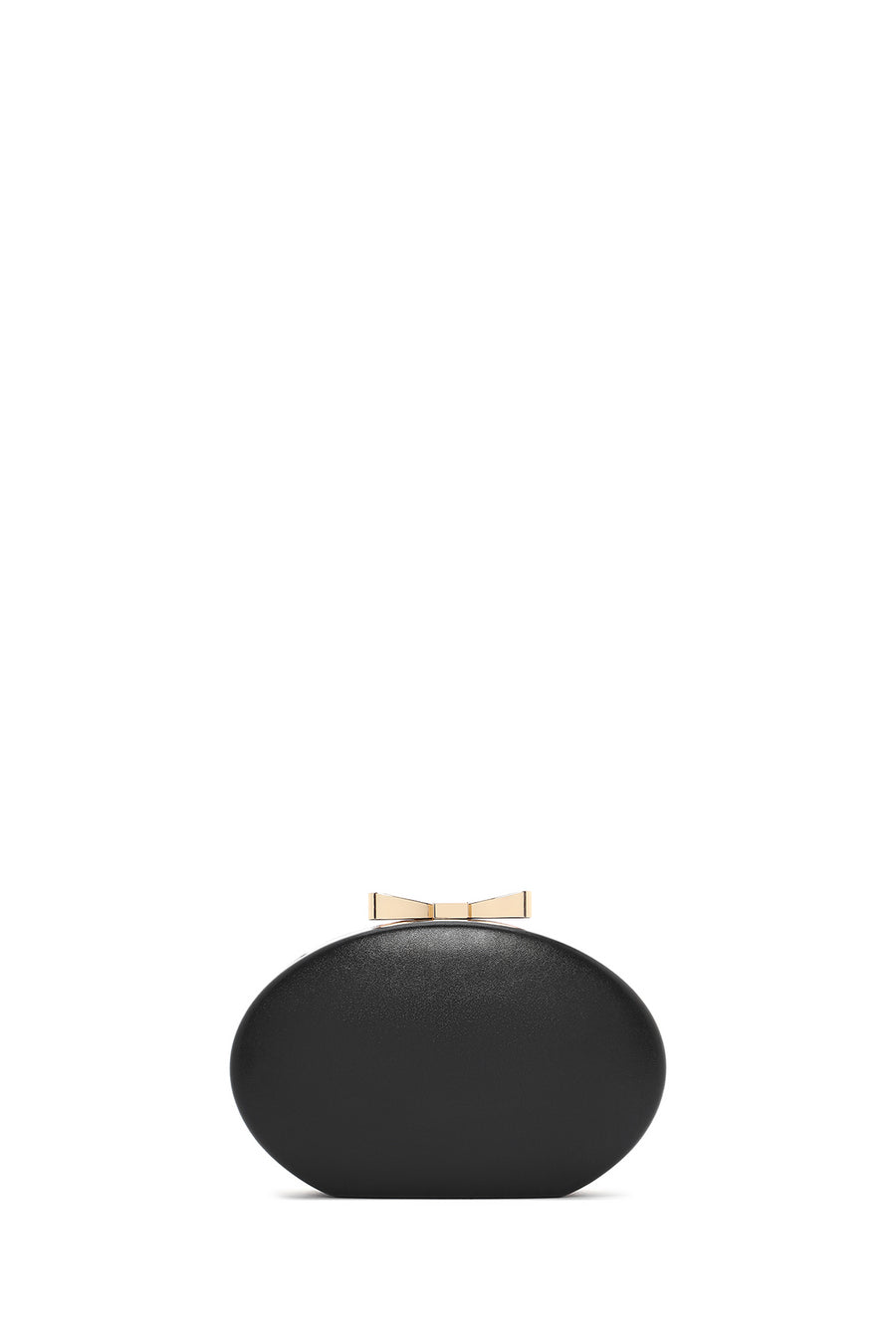 Woman Black Long Strap Mini Clutch Evening Bag