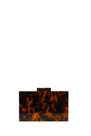 Women's Leopard Long Chain Strap Evening Mini Box Bag | Derimod