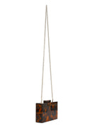 Women's Leopard Long Chain Strap Evening Mini Box Bag | Derimod