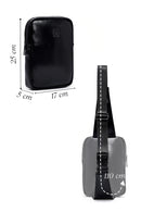 Men's Black Mini Crossbody Bag | Derimod