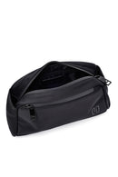 Men's Black Fabric Mini Waist Bag | Derimod