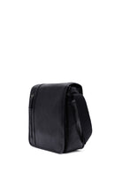 Men's Black Long Strap Leather Messenger Bag | Derimod