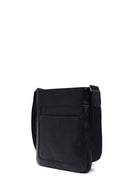 Men's Black Long Suspender Leather Messenger Bag | Derimod